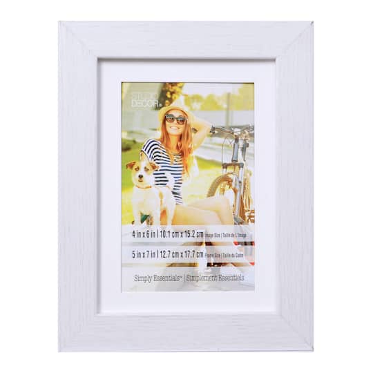 Shop For The White Frame 5 X 7 With 4 X 6 Mat Simply